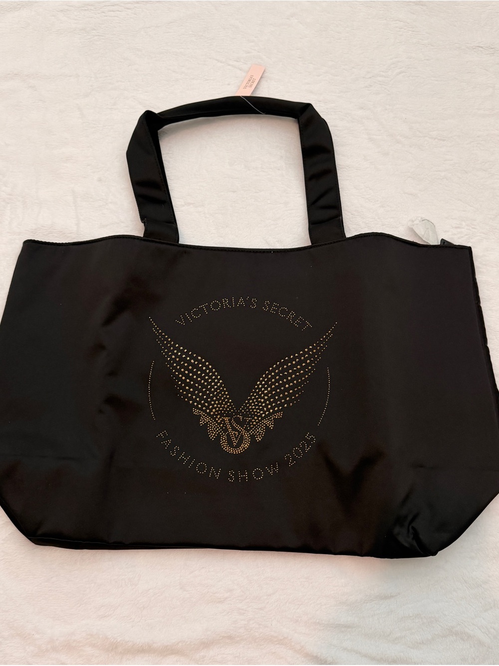 Victoria's Secret Black Logo fashion show 2025 Tote Bag